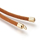 Création de bracelets à cordon torsadé en nylon MAK-M025-139-2