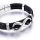 Leather Cord Bracelets BJEW-G603-22-2