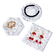 Ahadermaker3pcs3スタイルのでこぼこのアクリル板  DIYクラフト用品  ディスプレイベース  正方形  フラットラウンド＆六角  透明  80x70~80x7mm  1個/スタイル AJEW-GA0004-31-1