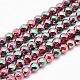Electroplate Non-magnetic Synthetic Hematite Beads Strands G-L486-D-02-1
