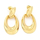 Hollow Teardrop Rack Plating Brass Dangle Stud Earrings EJEW-K263-09G-1