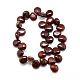 Chapelets de perles en jaspe rouge naturel G-T005-03-2