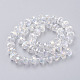Chapelets de perles en verre électroplaqué EGLA-J146-AB8mm-B02-2