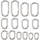 Benecreat 14 piezas 7 estilos cierres de llave de aleación de zinc FIND-BC0002-92A-1