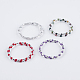 Two Loops Natural Gemstone Wrap Bracelets BJEW-JB03642-1