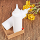 Benecreat 8 paquete de 6.8 onzas (200 ml) botellas dispensadoras de plástico blanco con tapas de punta roja DIY-BC0009-06-7