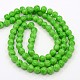 Spray Painted Glass Round Beads Strands X-DGLA-R004-6mm-30-2