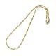 304 Stainless Steel Figaro Chain Necklace Making STAS-A028-N022C-1