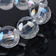Electroplate Glass Beads Strands EGLA-Q062-4mm-A09-4