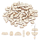Olycraft 20 Sets 5 Sizes Undyed Wood Connector Charms WOOD-OC0002-93-1