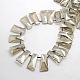 Faceted Electroplate Crystal Glass Trapezoid Beads Strands EGLA-F073B-07-2