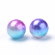 Regenbogen Acryl Nachahmung Perlen OACR-R065-10mm-A06-2
