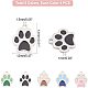 UNICRAFTALE 20pcs 5 Colors Dog Paw Prints Pendants About 13mm Long Stainless Steel Enamel Animal Footprint Pendant Metal Floating Charms Lovely Dog Paws Charms for Bracelets Necklaces Jewelry Making STAS-UN0026-51-6