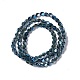 Electroplate Glass Beads Strands EGLA-L038-PL01-2