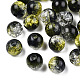 Perles en acrylique transparentes craquelées CACR-N002-12A-2
