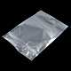 長方形のアルミ箔のジップロックの袋  再封可能なバッグ  ポーチ食品の袋をスタンドアップ  銀  24x16cm X-OPP-R003-16x24-01-3