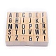 Наборы деревянных штампов с алфавитом DIY-PH0025-60-1