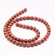 Chapelets de perles en jaspe rouge naturel X-G-K153-B19-8mm-2