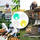 Ahandmaker 16pcs 4 Arten Edelstahl & Kunststoff Bienenstockkasten Eingangstore AJEW-GA0003-14-5