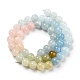 Chapelets de perles en morganite naturelle G-P503-8MM-01-1