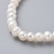 Braccialetti elastici di perle d'acqua dolce naturali BJEW-JB04863-5