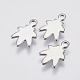 201 Stainless Steel Charms STAS-F139-014P-1