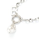 Collares con colgante de perlas de imitación de acrílico NJEW-L458-081-2