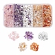 150g 5 perles de puces de pierres précieuses mélangées naturelles de style G-FS0001-09-1