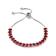 Bracelet coulissant en perles de zircone cubique BJEW-E015-04M-2