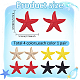 Anattasoul 4 par de aretes colgantes de estrella de mar de aleación de 4 colores con 304 pasadores de acero inoxidable EJEW-AN0004-47-2