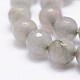 Chapelets de perles en jade blanc naturel à facettes X-G-F447-10mm-I06-3