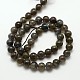 Natural Gemstone Labradorite Round Beads Strands G-E251-33-12mm-3