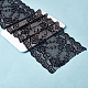 Fingerinspire 180 mm de ancho tejido elástico con ribete cinta de encaje elástico de 9 m (negro) con patrón floral para decoraciones de bodas nupciales EW-WH0003-02A-4