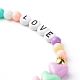 Acrylic Beads and Opaque Polystyrene Plastic Beads Mobile Straps HJEW-JM00556-3