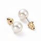 Ring & Triangle & Round Stud Earrings EJEW-D227-04G-3