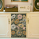 3 foglio di 3 stili di adesivi decorativi impermeabili in PVC con fiori DIY-WH0404-030-7