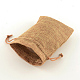 Sacs en polyester imitation toile de jute sacs à cordon X-ABAG-R004-14x10cm-03-6