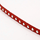 Silver Aluminum Studded Faux Suede Cord LW-D004-04-S-2
