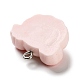 不透明樹脂ペンダント  プラチナメッキの鉄製ループが付いた豚の頭のチャーム  ピンク  20.5x23x7mm  穴：2mm RESI-A030-04-2