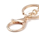 Porte-clés pendentif coeur en verre coloré KEYC-JKC00404-5