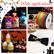 CHGCRAFT Halloween Theme 20 Bundles 4 Colors Single Face Velvet Ribbon OCOR-CA0001-05-5