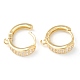 Brass Micro Pave Clear Cubic Zirconia Stud Earring Findings ZIRC-L097-024G-3