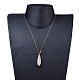 Ciondoli in cristallo di quarzo naturale collane e orecchini pendenti set di gioielli SJEW-JS01026-6
