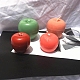 プラスチックキャンドル型  キャンドル作りツール用  リンゴの形  透明  54x54mm  穴：14mm  内径：46mm DIY-I035-11-2