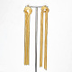 Brass Dangle Stud Earrings NL5730-1-1