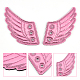 GORGECRAFT 3 Pairs Shoe Wings Accessory Shoes Decorations Lace in Wings Angel Red Fabric Lace Decoration Charm for DIY Shoes Craft Skates Sneakers Running Shoes DIY-GF0003-64B-4