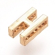 Ciondoli con zirconi cubici in micro zircone d'ottone placcato oro ZIRC-L075-61H-G-2