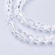 Clear Glass Bicone Beads Strands X-GLAA-S026-07-2