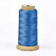 ポリエステル糸  カスタム織りジュエリー作りのために  ドジャーブルー  0.25mm  約700m /ロール NWIR-K023-0.25mm-11-1