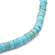 Bracelets de perles extensibles en howlite naturelle BJEW-JB05496-04-3